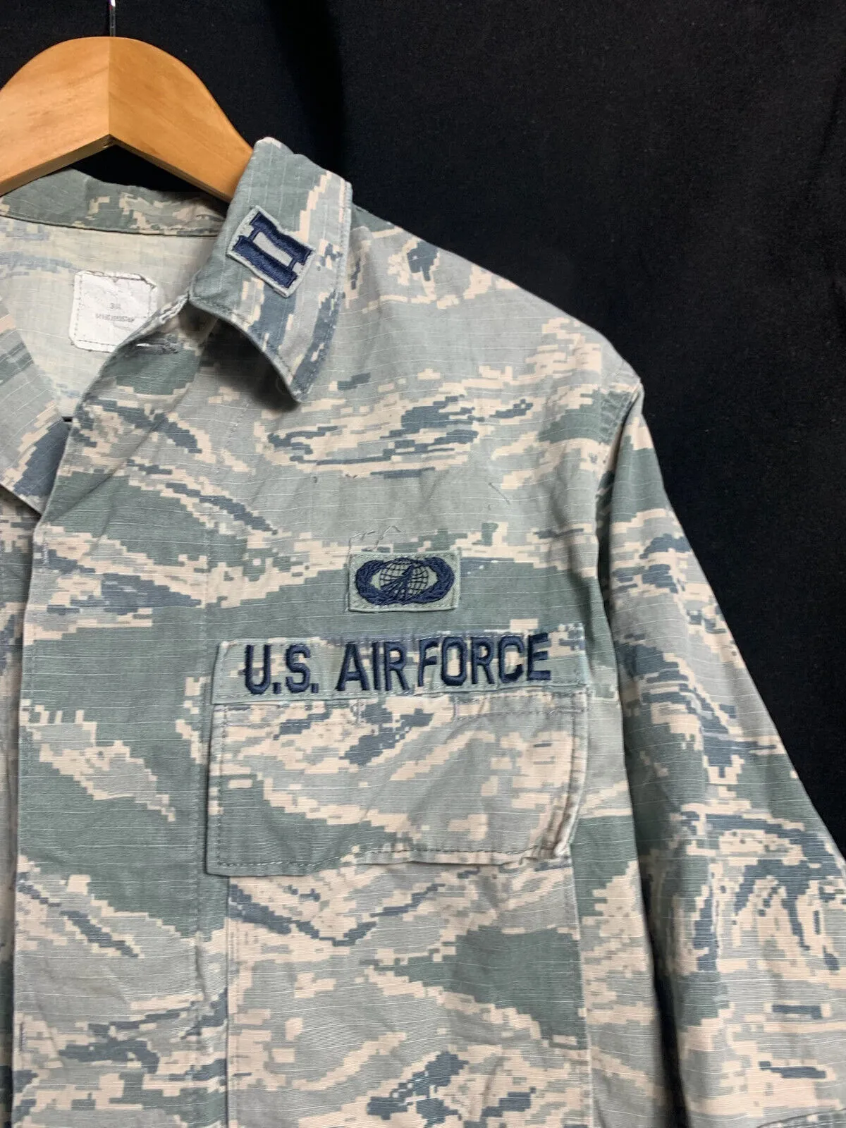 US Air Force Issue ACU Digicam Digital Camouflage Ripstop Shirt - 36"L - Captain