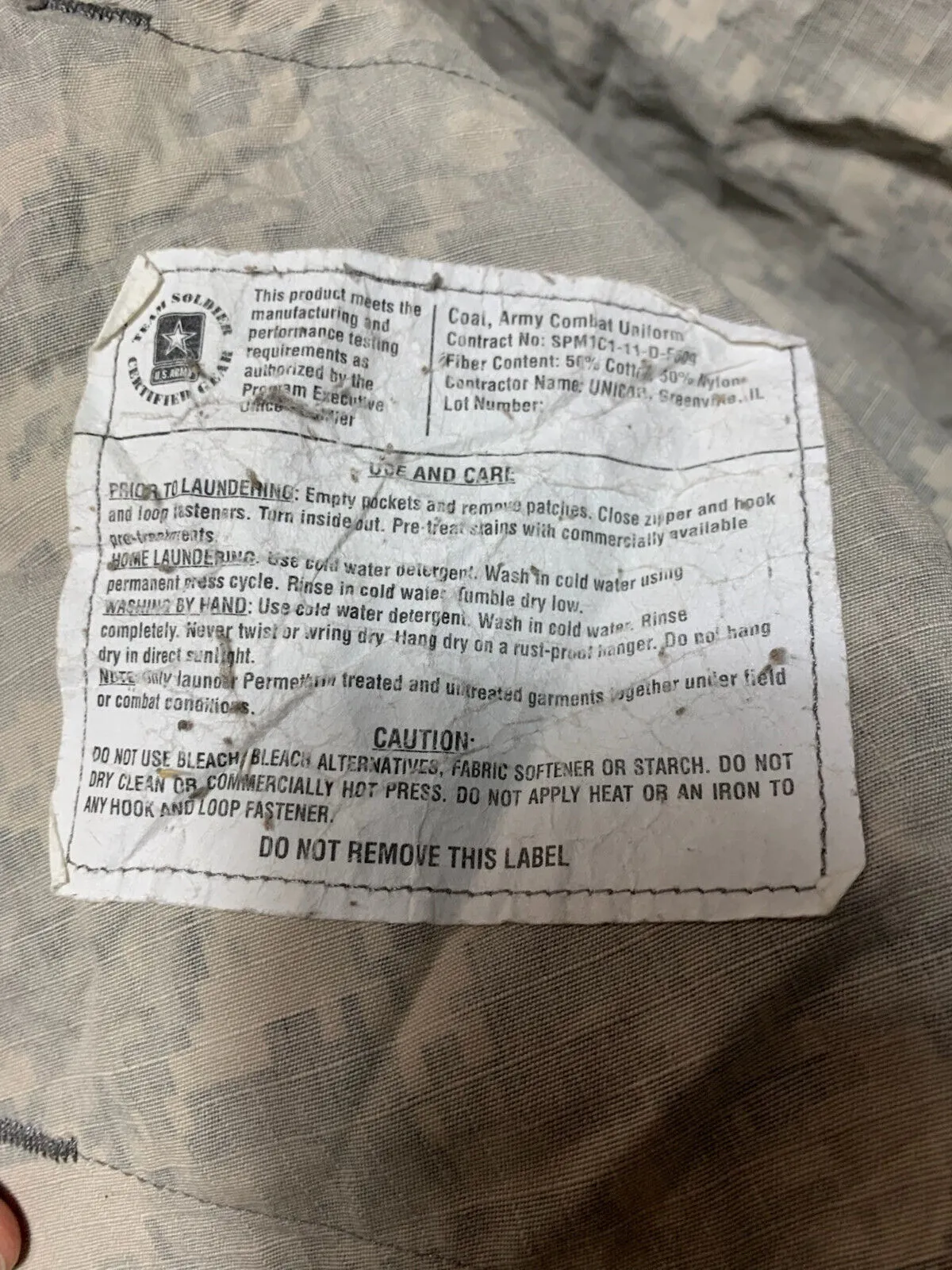 US Army Issue ACU Digicam Digital Camouflage Ripstop Shirt - Large Short