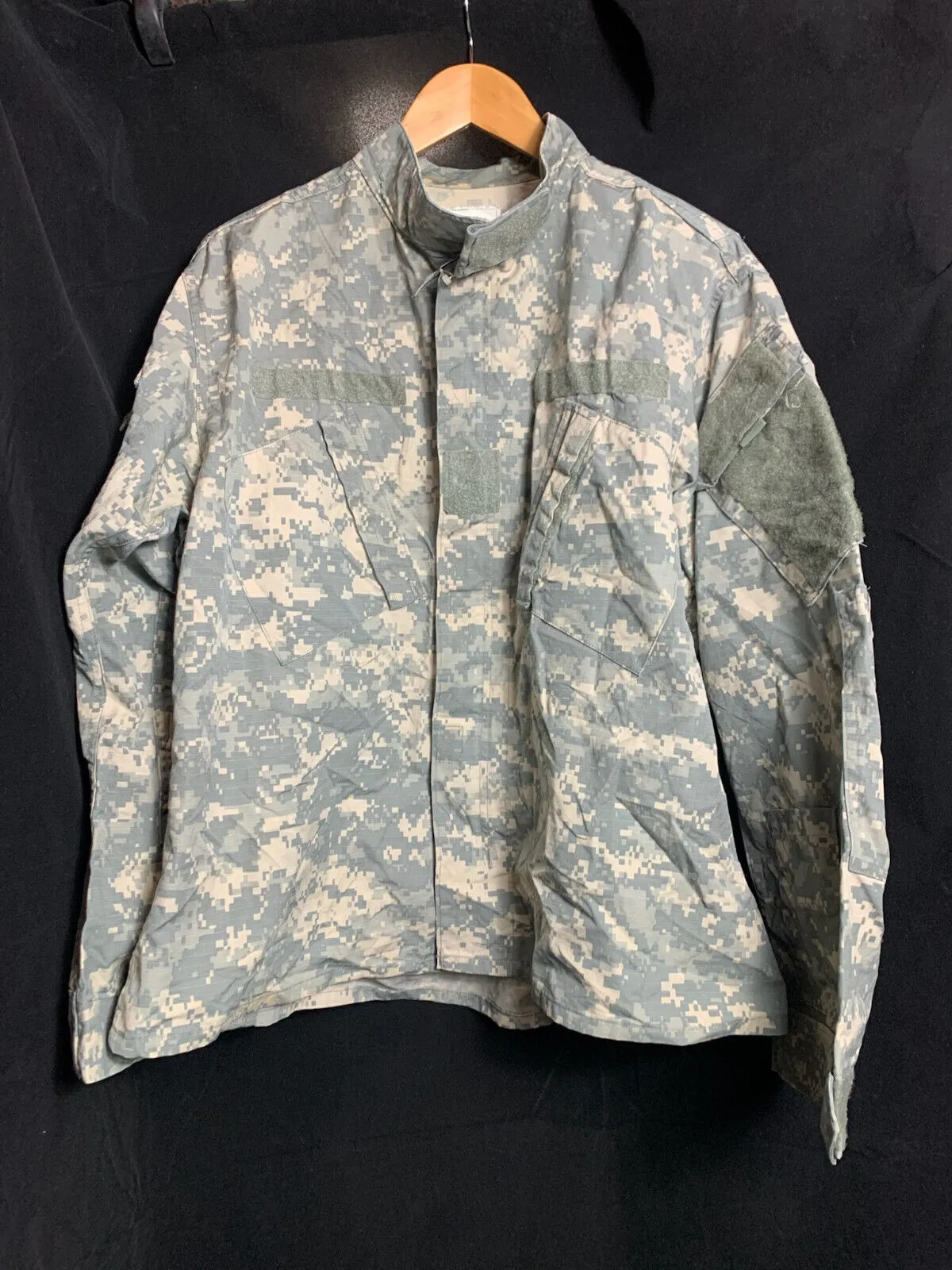 US Army Issue ACU Digicam Digital Camouflage Ripstop Shirt - Large Short
