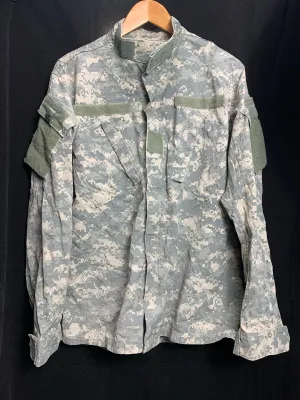US Army Issue ACU Digicam Digital Camouflage Ripstop Shirt - Medium Long