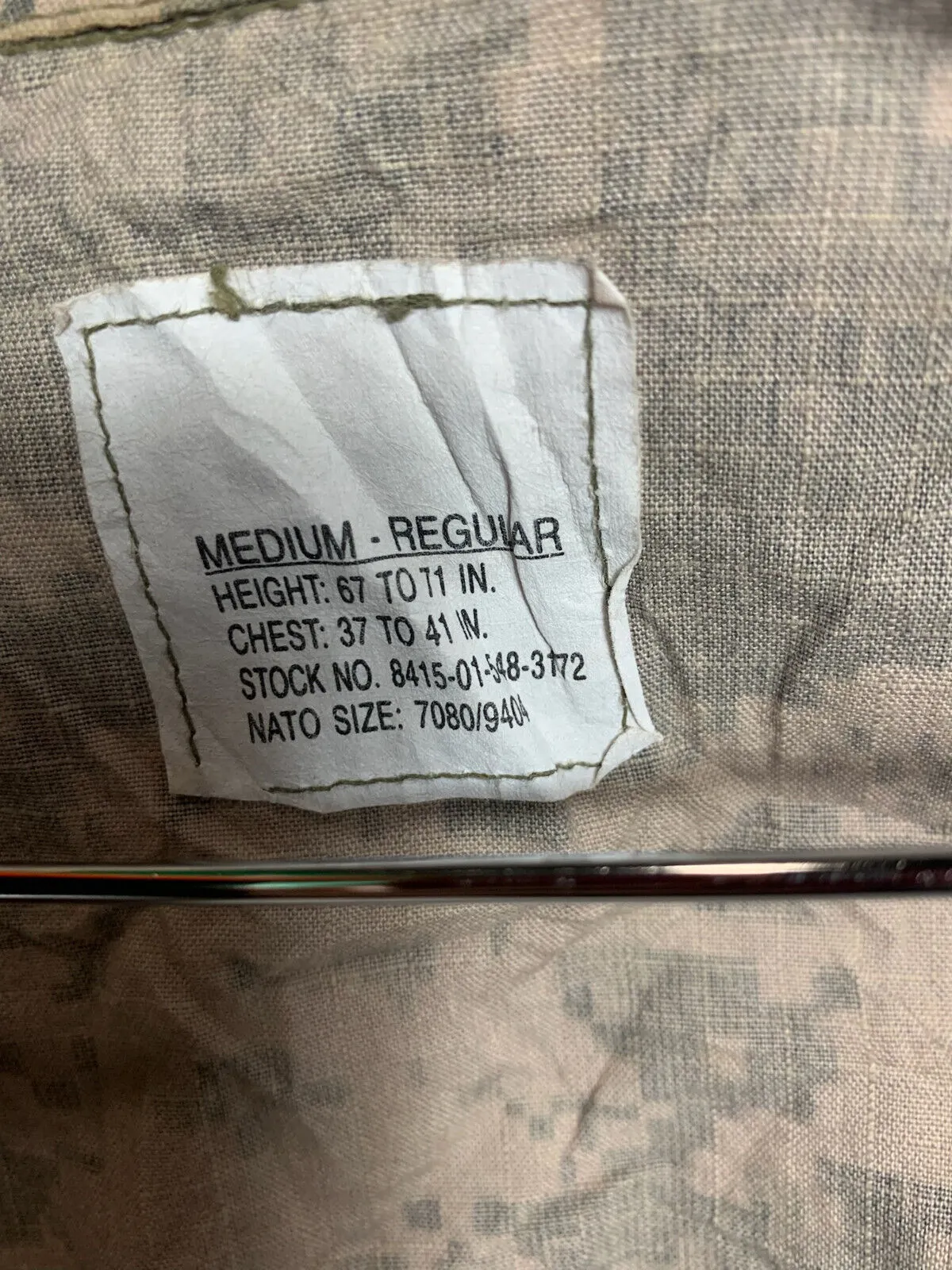 US Army Issue ACU Digicam Digital Camouflage Ripstop Shirt - Medium Regular