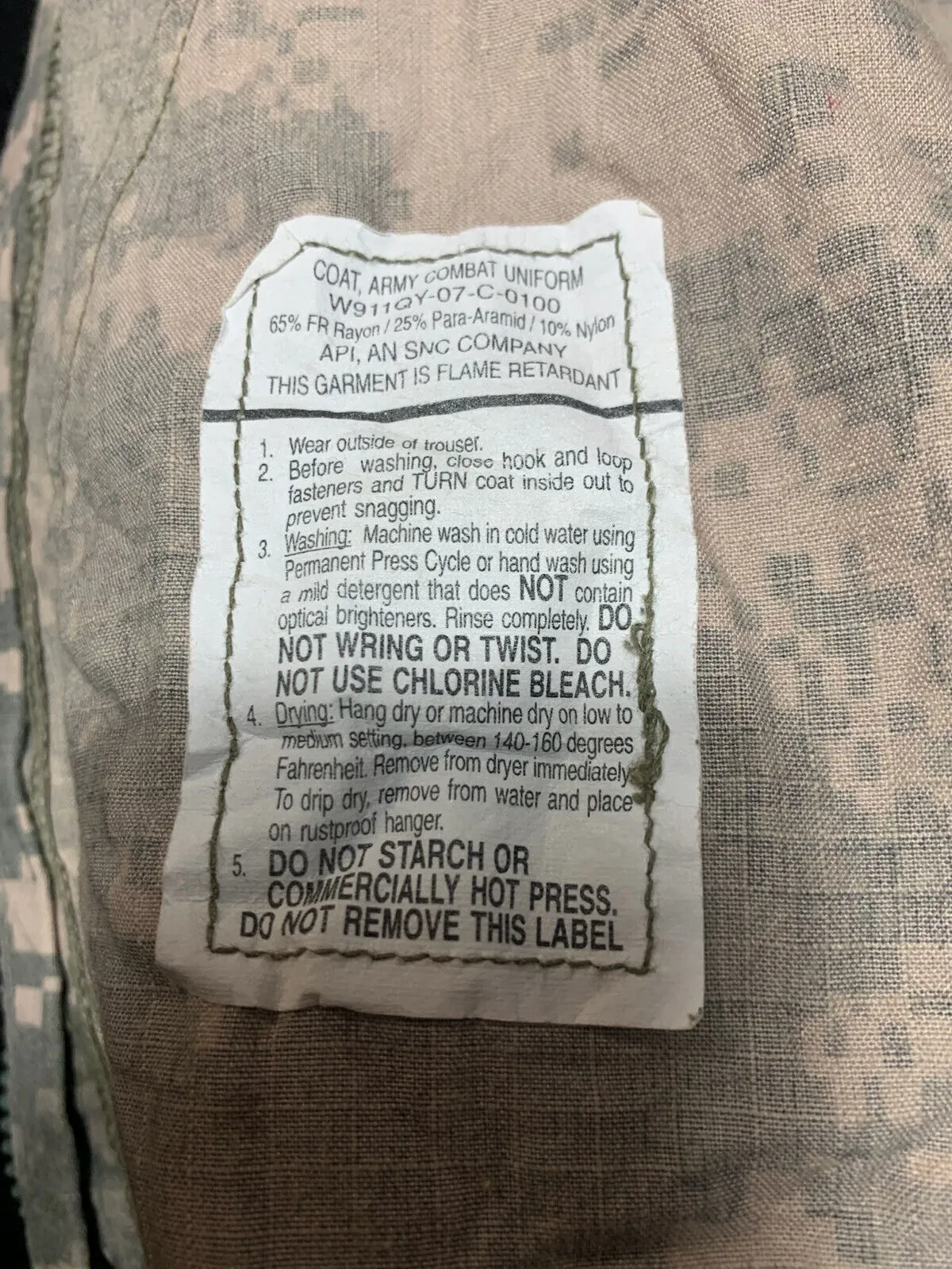 US Army Issue ACU Digicam Digital Camouflage Ripstop Shirt - Medium Regular