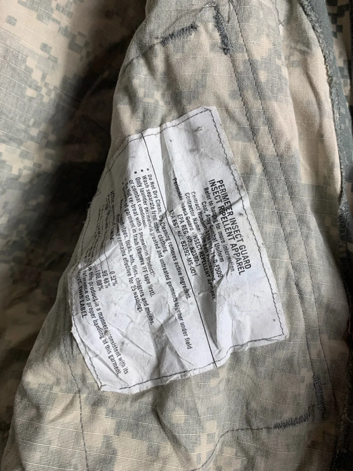 US Army Issue ACU Digicam Digital Camouflage Ripstop Shirt - Small - X Long