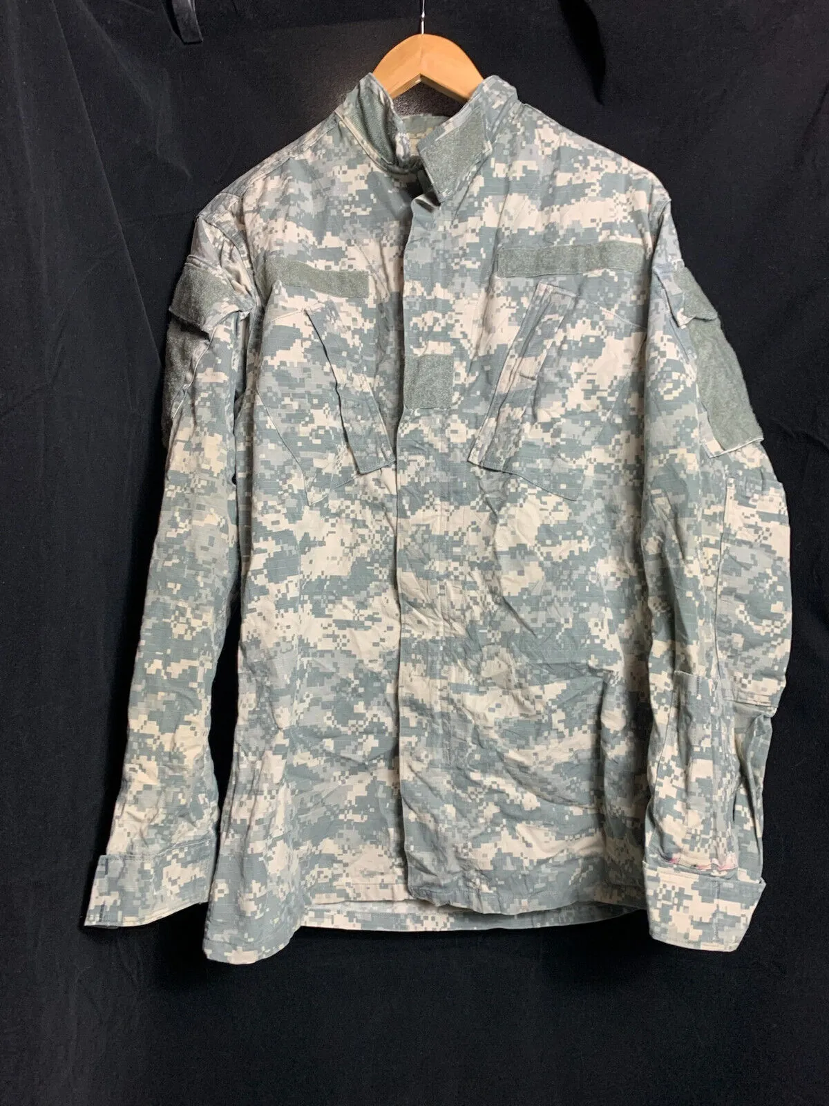 US Army Issue ACU Digicam Digital Camouflage Ripstop Shirt - Small - X Long