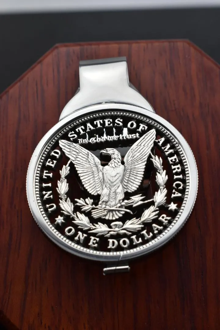 U.S. - Morgan Dollar Cut Coin Money Clip