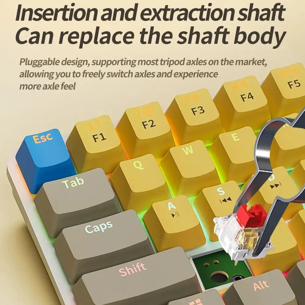 USB Wired Gaming Mechanical Keyboard Backlit Red Switches