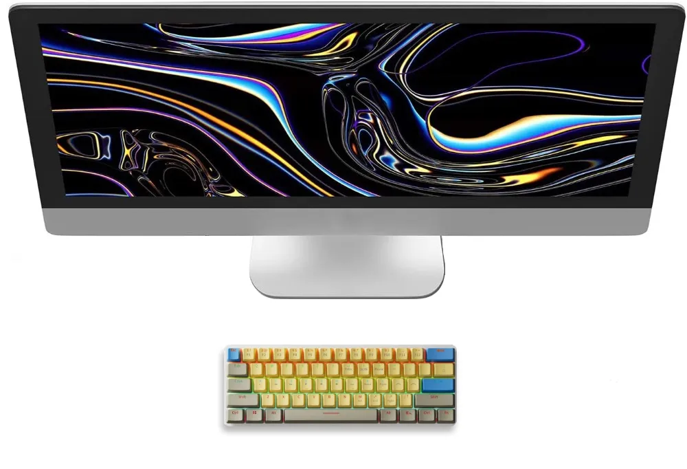 USB Wired Gaming Mechanical Keyboard Backlit Red Switches