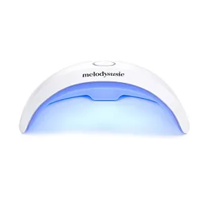UV LED Nail Lamp, Melodysusie UV Light for Nails, Portable UV LED Nail Lamp for Gel Polish, UV Nail lamp for Acrylic and Gel, Suitable for Travel, Home, School, Office (White)