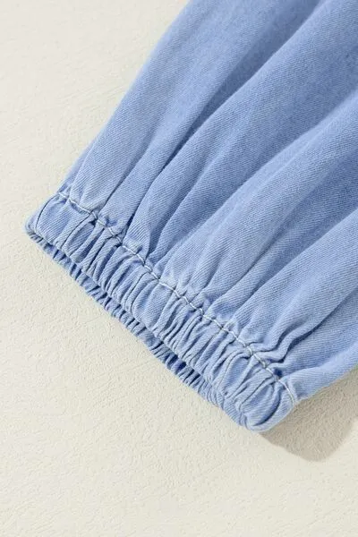 V-Neck Tiered Ruffled Hem Mini Dress