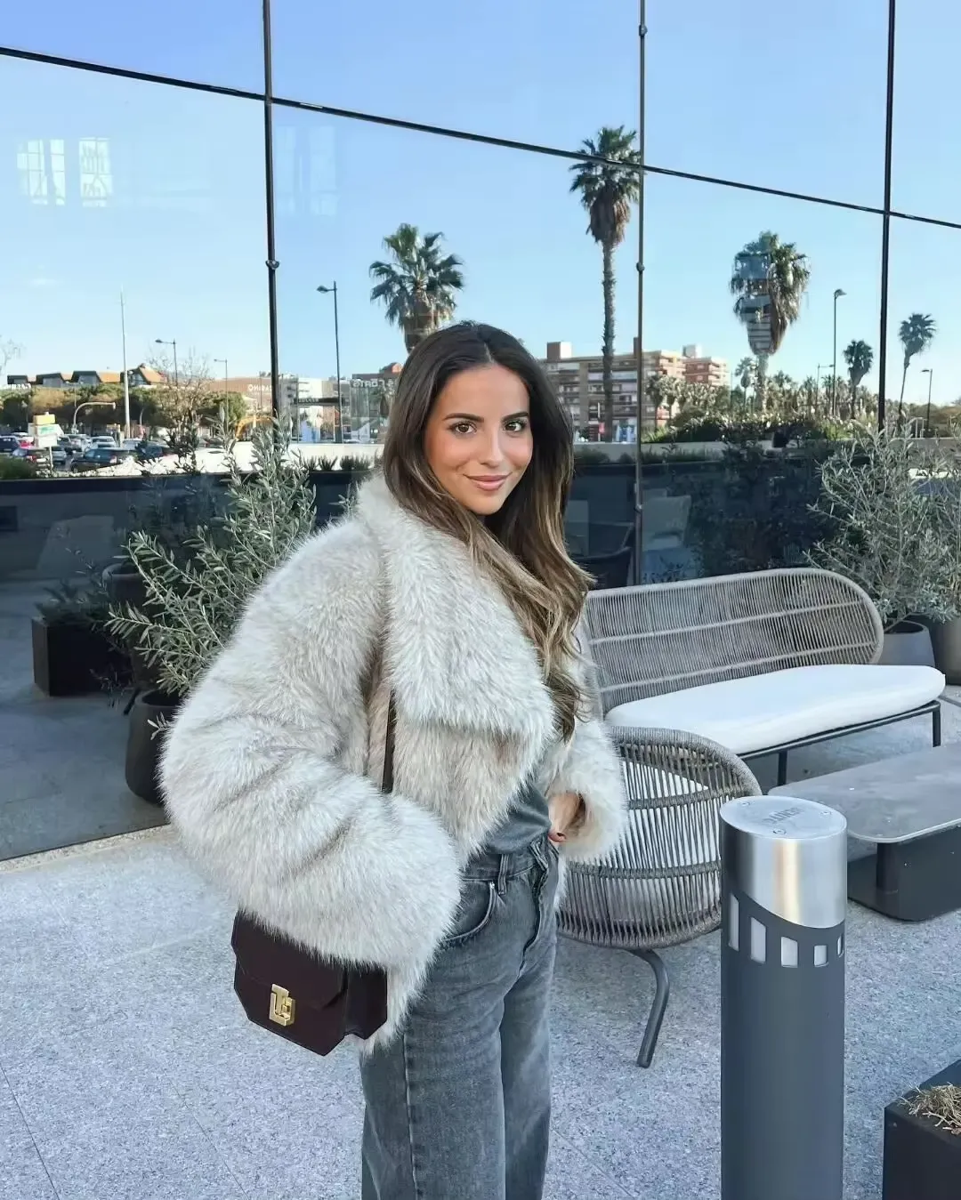 VelvetFur Luxe Coat | Elegant Warmth