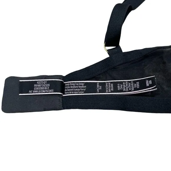 Victoria’s Secret Very Sexy Black Embroidered Unlined Demi Bra | Size 38DD / 38E