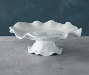 VIDA Havana Pedestal Cake Plate White