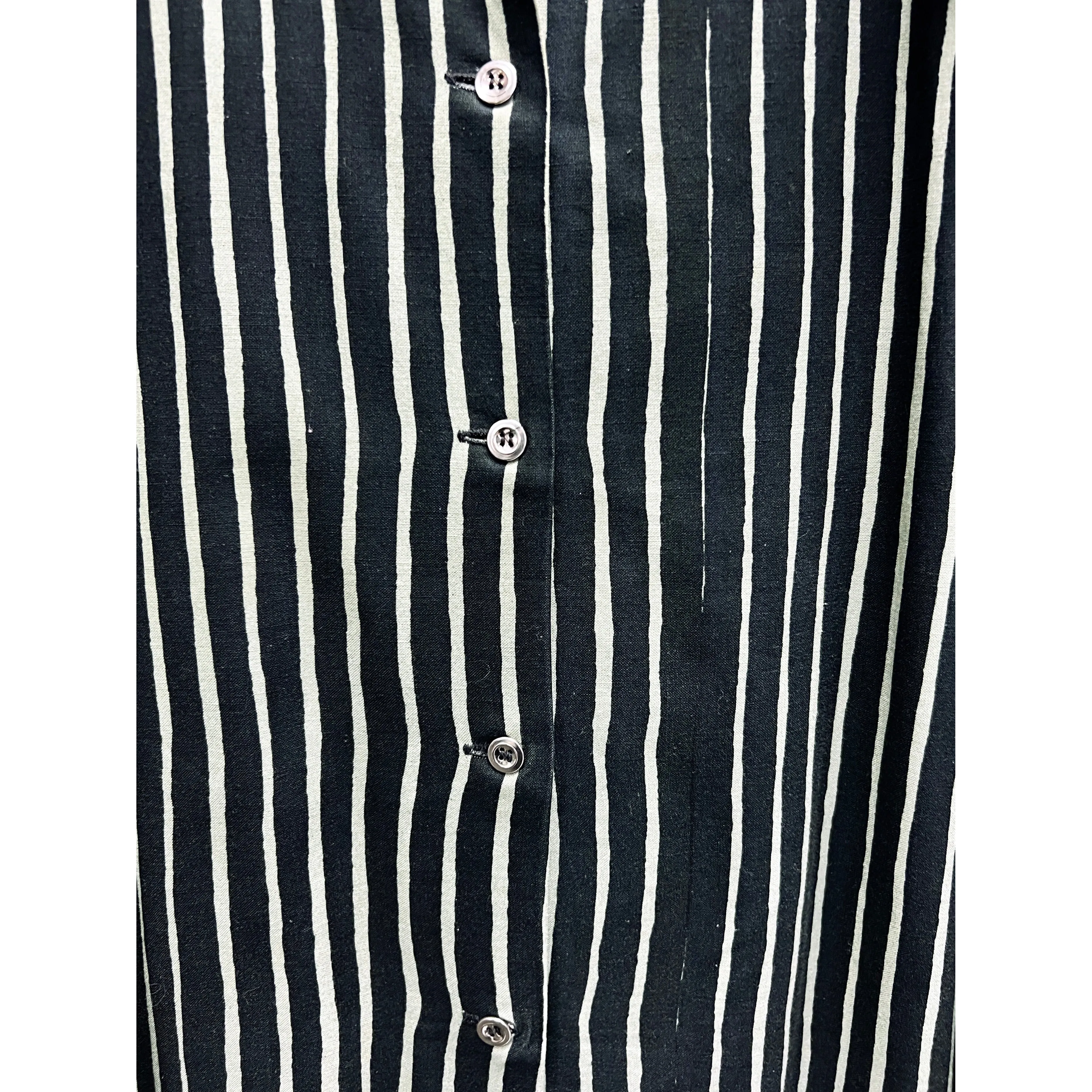 Vintage Marimekko Suomi Finland Green & Black Stripes Piccolo Jokapoika Jumper Dress Sz 38/10 1970s