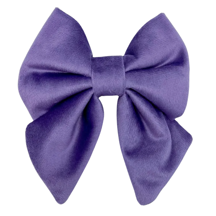 Violet Velvet - Dog Sailor Bowtie