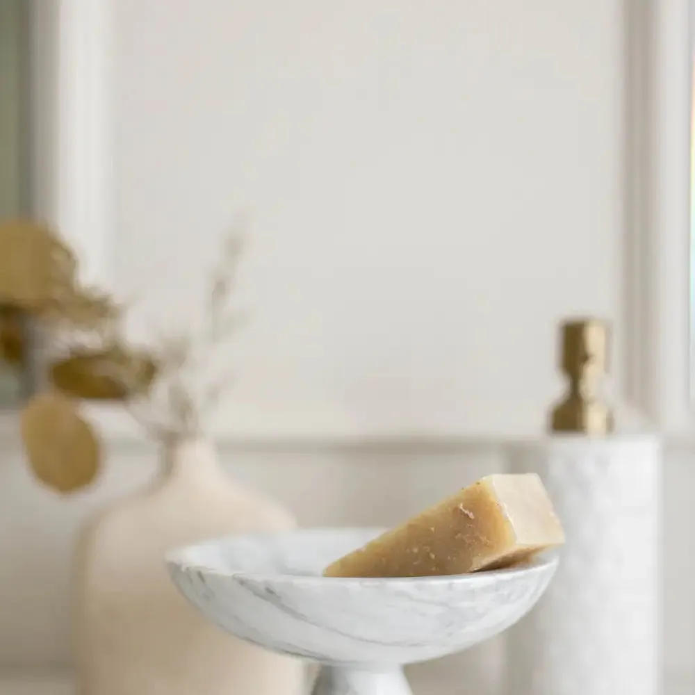 Vista Marble Pedestal Bowl