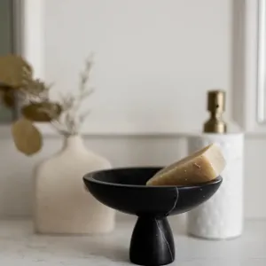 Vista Marble Pedestal Bowl