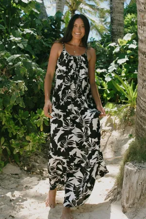 Waimea Maxi Dress W Braided Straps-Waimea