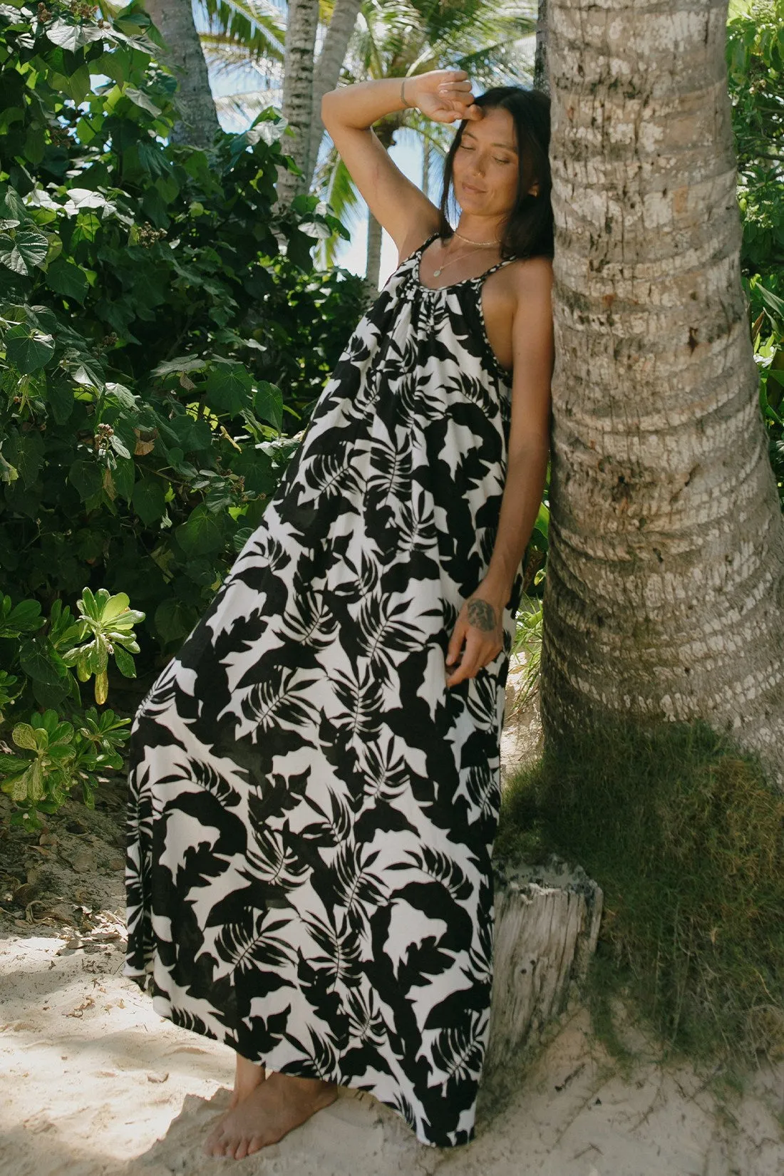 Waimea Maxi Dress W Braided Straps-Waimea