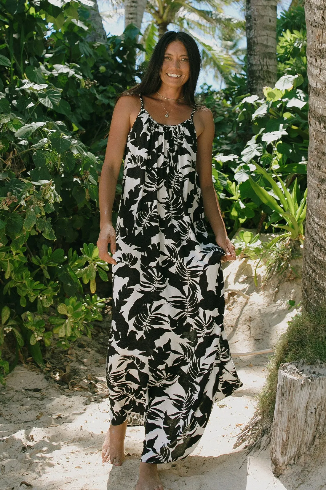Waimea Maxi Dress W Braided Straps-Waimea