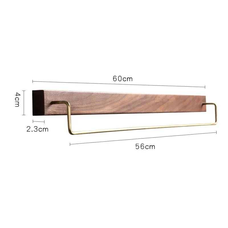 Walnut Towel Rack
