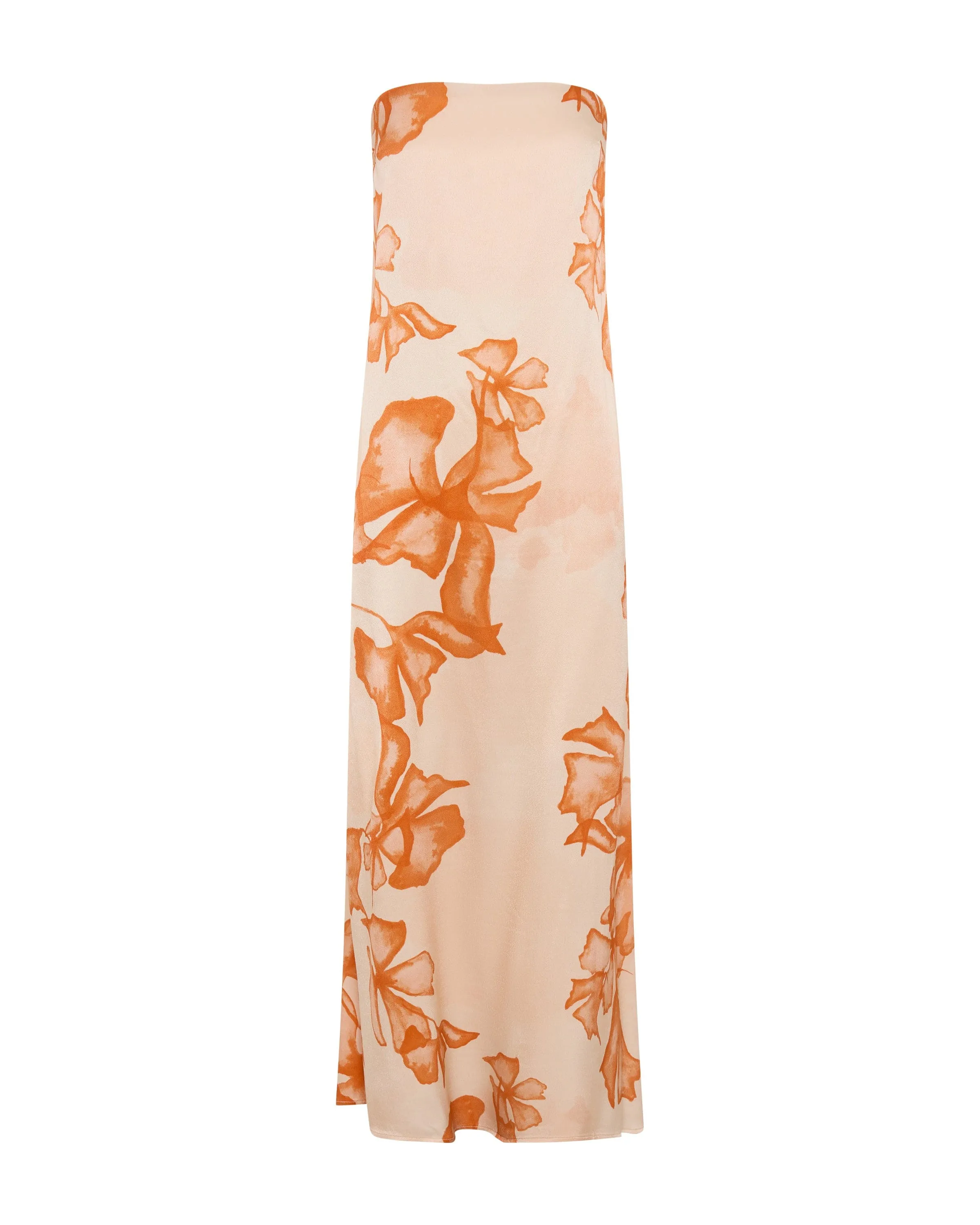 WANDERER STRAPLESS DRESS | FLORAL