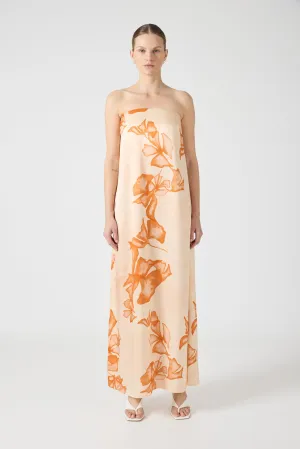 WANDERER STRAPLESS DRESS | FLORAL