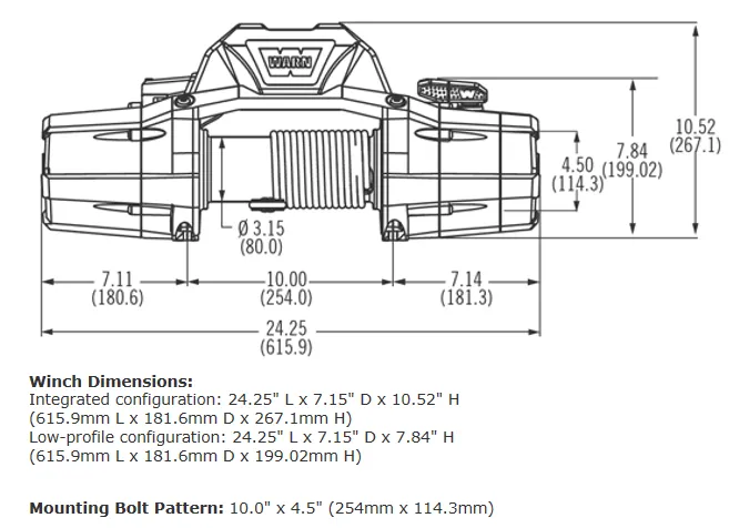 WARN - ZEON 10 WINCH - 88990
