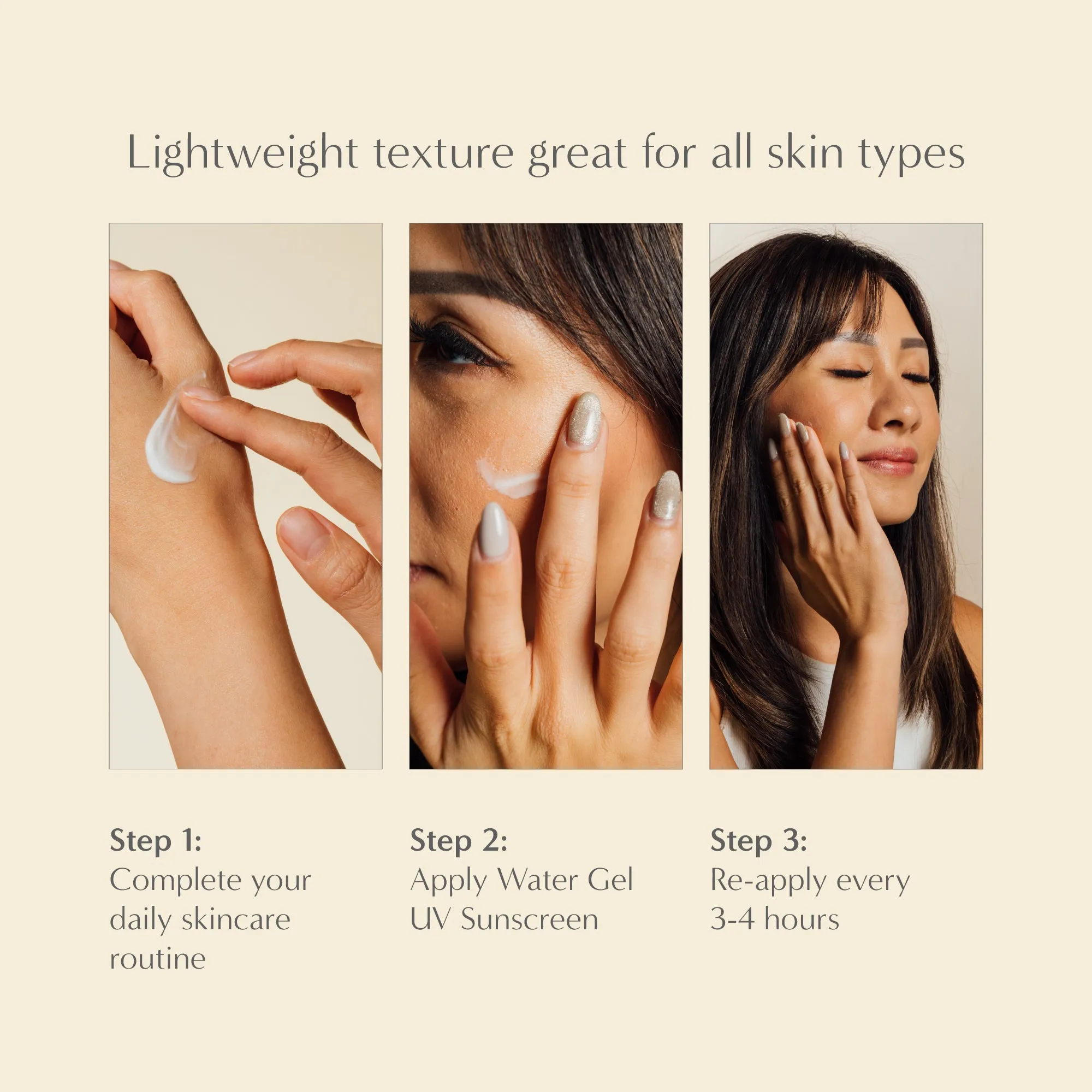 Water Gel UV Sunscreen Trio