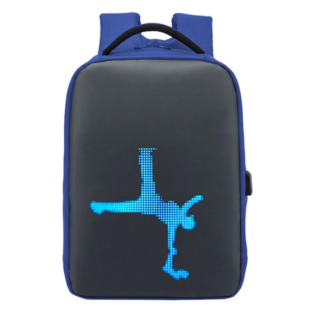 Waterproof LED Display Backpack Dynamic Duffel Bag