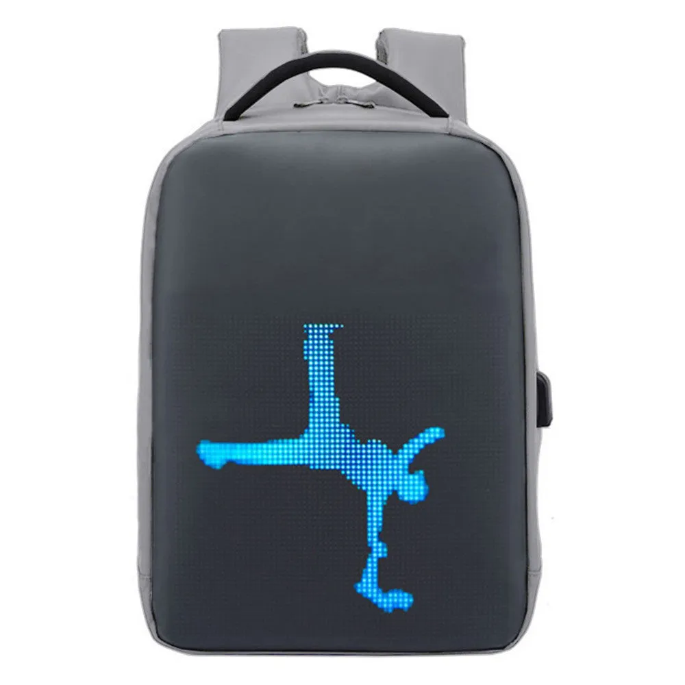 Waterproof LED Display Backpack Dynamic Duffel Bag