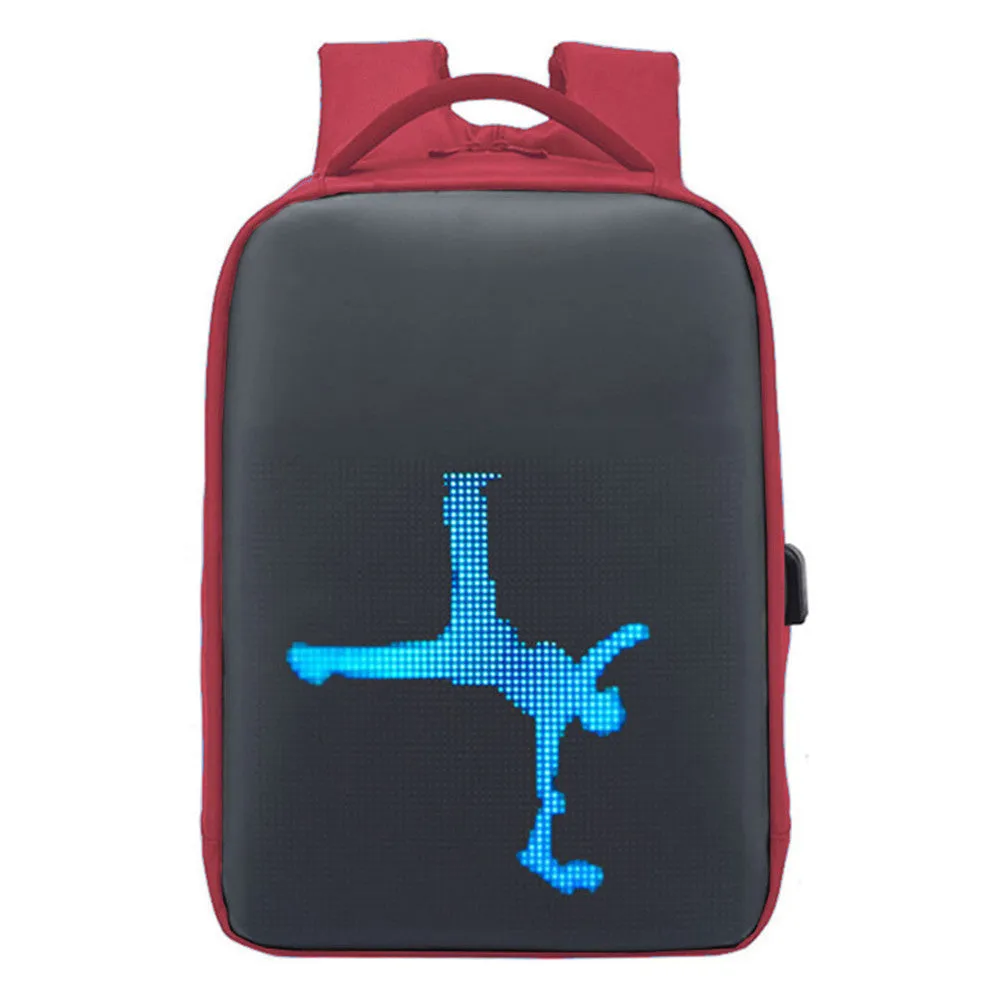 Waterproof LED Display Backpack Dynamic Duffel Bag