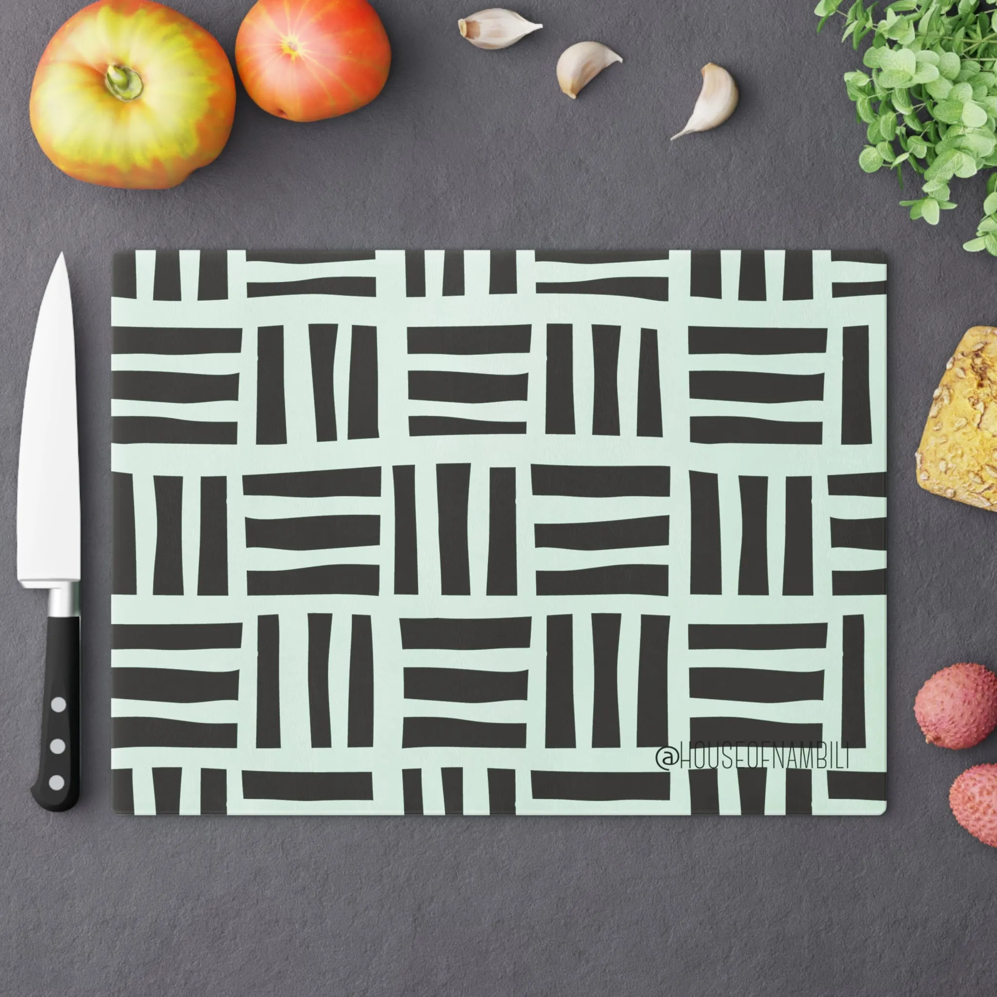 'Wealth & Luxury' Glass Chopping Block - 7