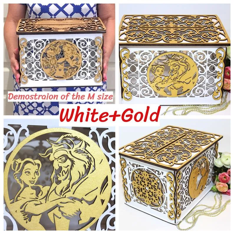 Wedding Card Box, Aladdin and Jasmine, Wedding Card Holder Handmade