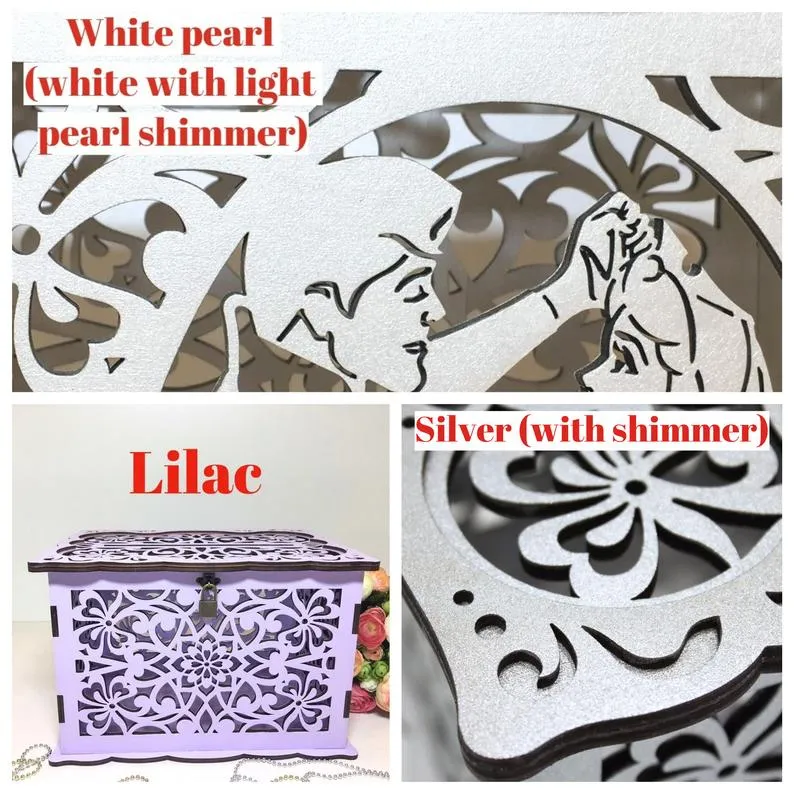 Wedding Card Box, Sleeping Beauty, Envelope Box Handmade