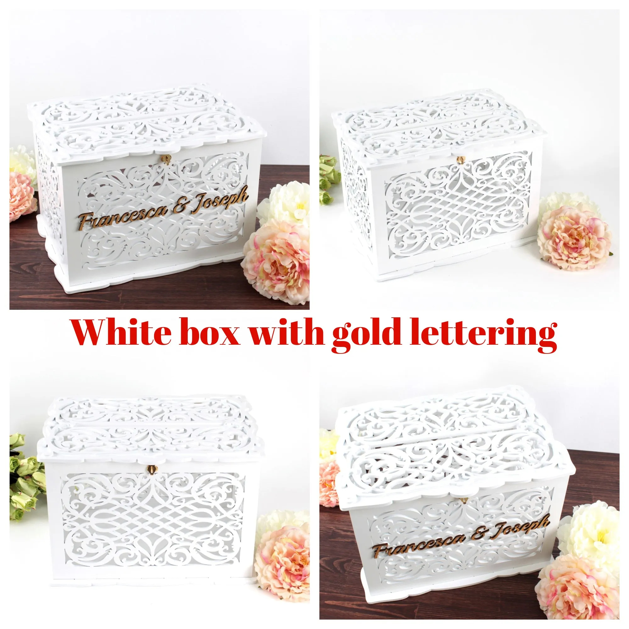 Wedding Envelope Card Box, Wedding Gift, Card Holder, Handmade