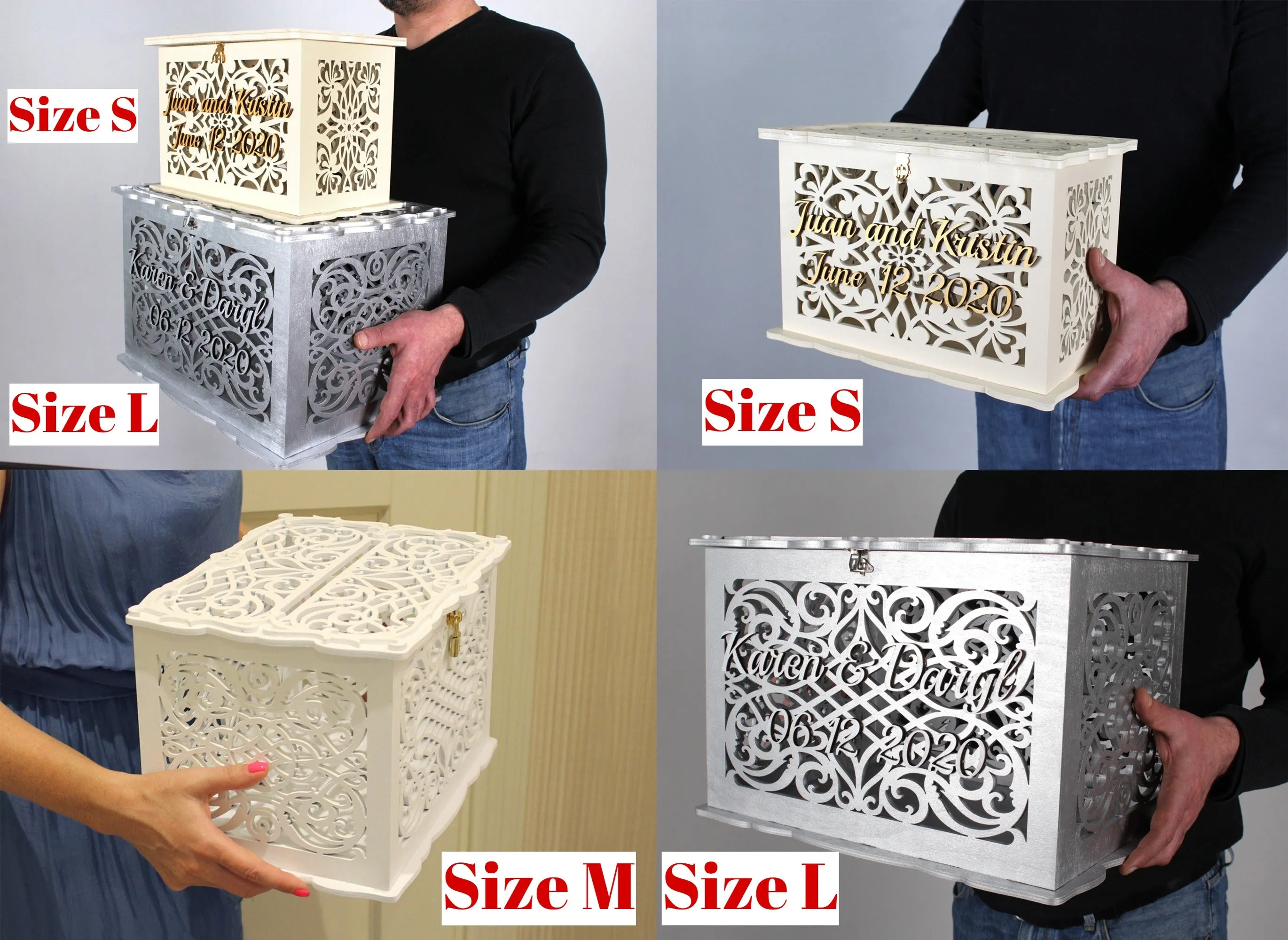 Wedding Envelope Card Box, Wedding Gift, Card Holder, Handmade