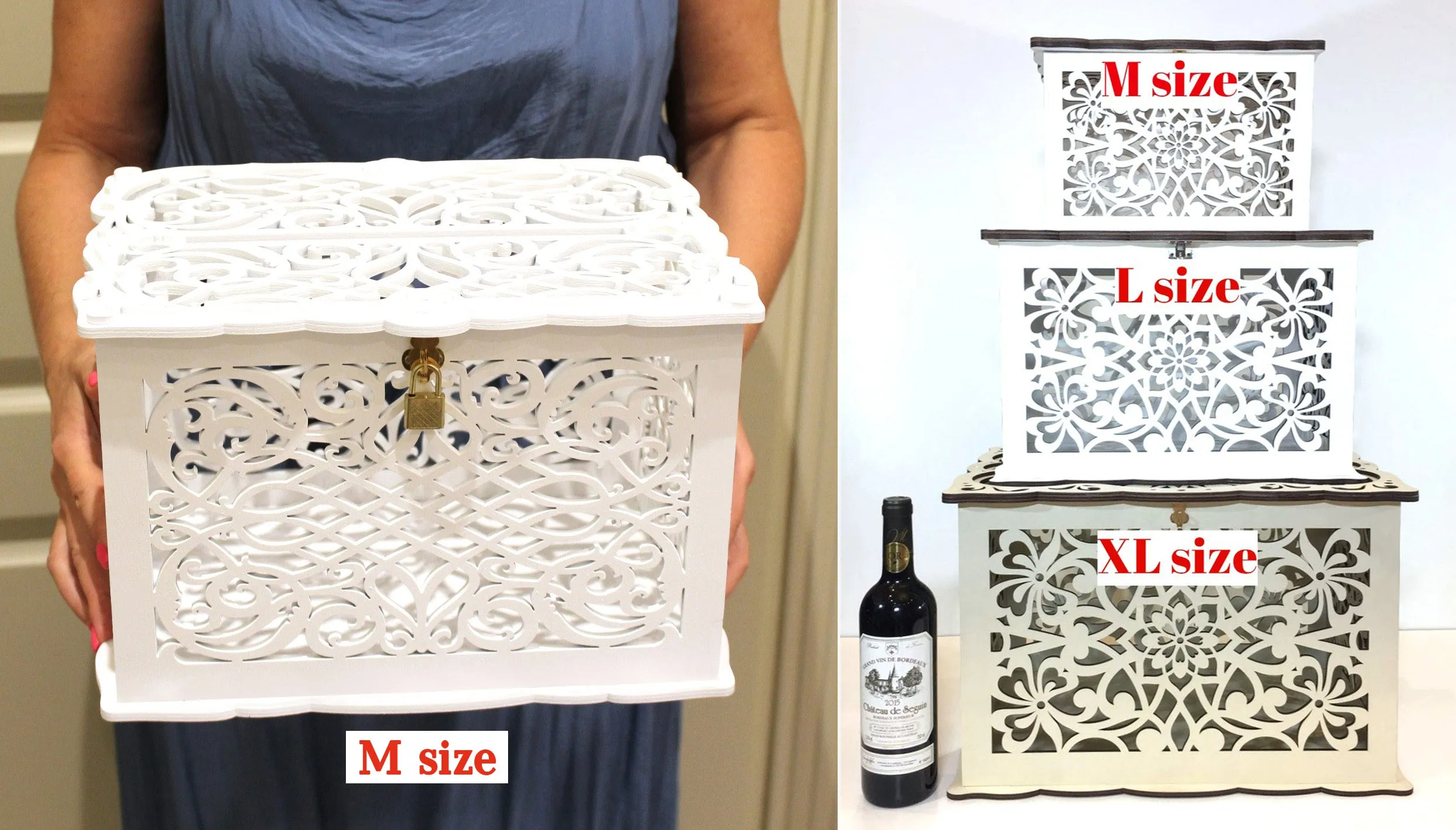 Wedding Envelope Card Box, Wedding Gift, Card Holder, Handmade