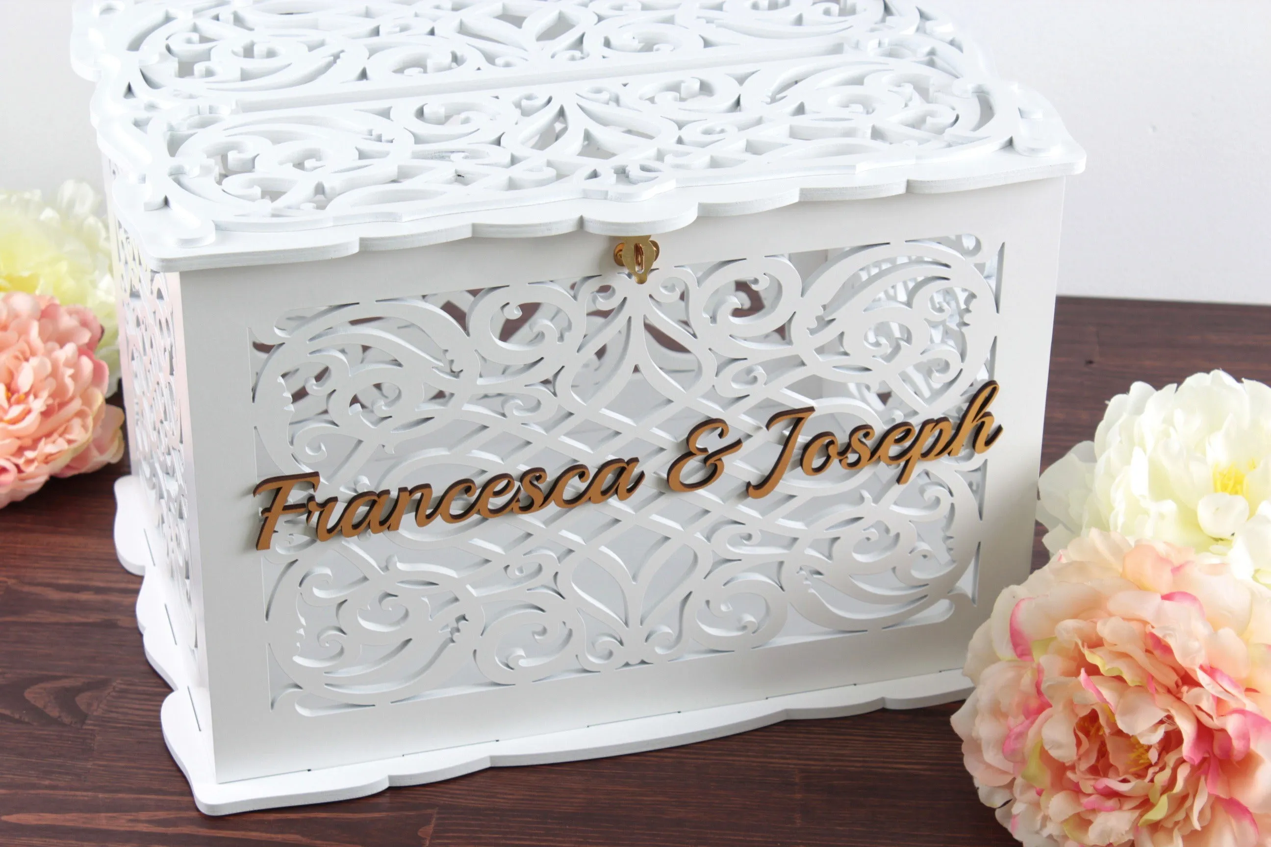 Wedding Envelope Card Box, Wedding Gift, Card Holder, Handmade