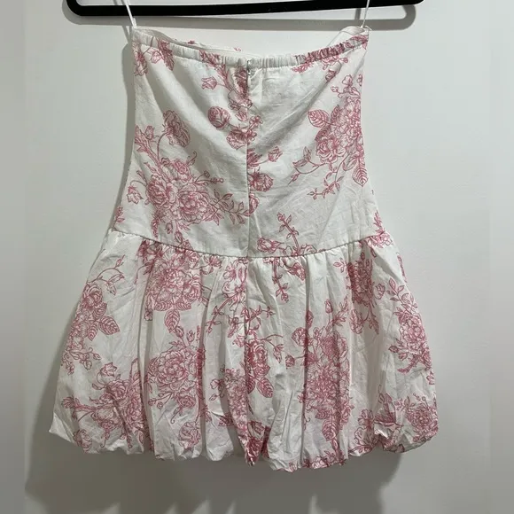 WEST OF MELROSE Printed Bubble Hem Womens Tube Dress