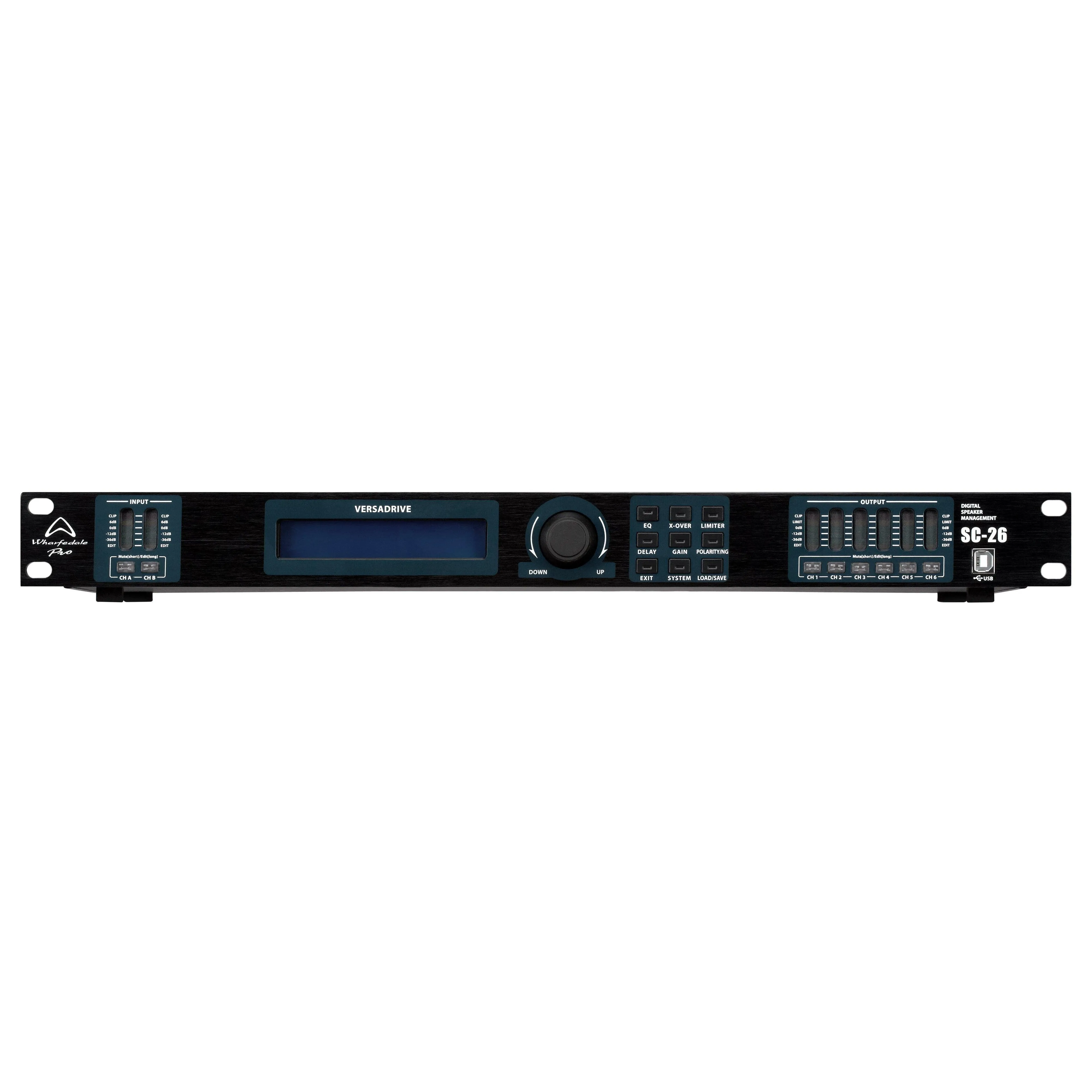 Wharfedale Pro SC26 Versadrive Speaker Management System w/ 2 x XLR inputs and 6 x XLR outputs (Discontinued)