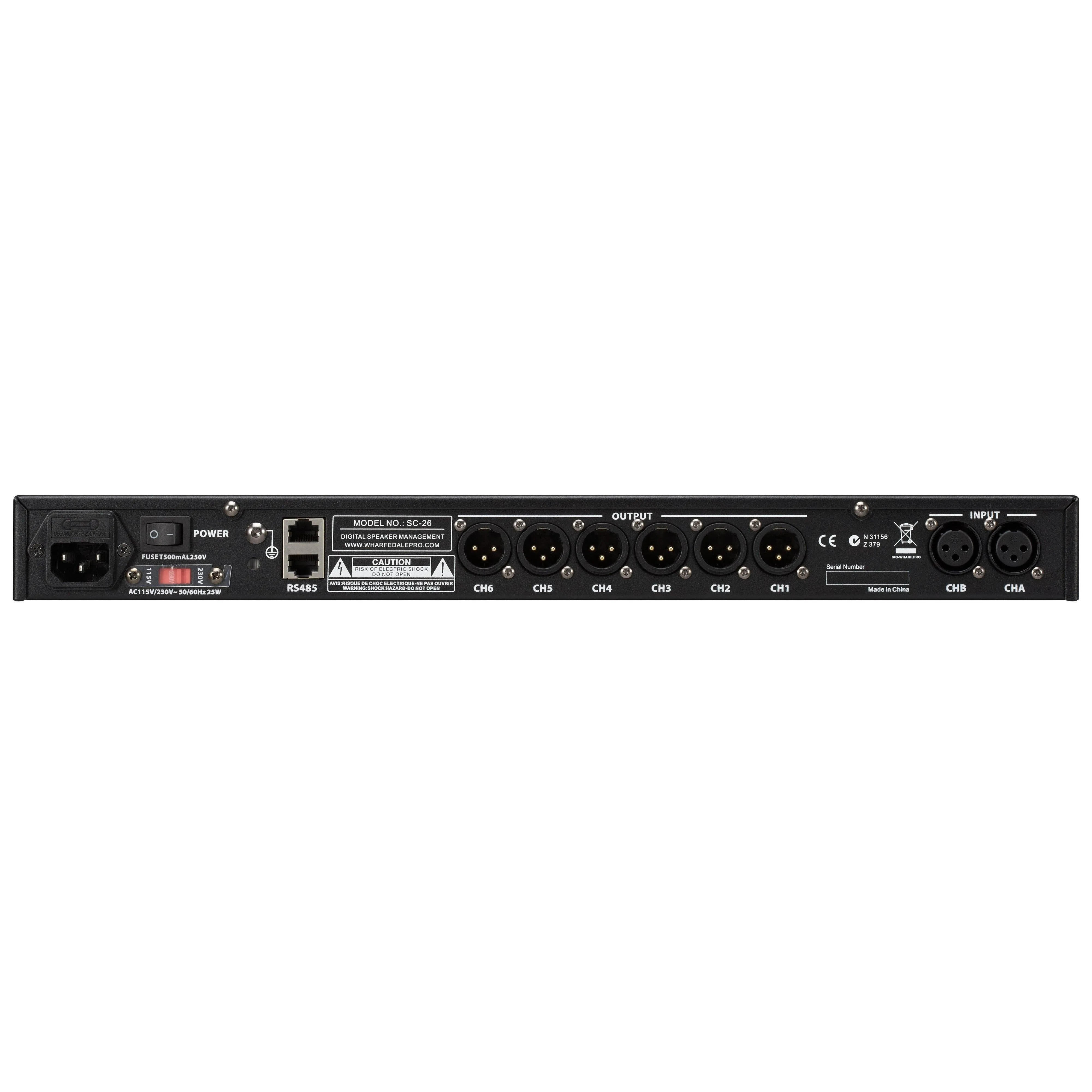 Wharfedale Pro SC26 Versadrive Speaker Management System w/ 2 x XLR inputs and 6 x XLR outputs (Discontinued)