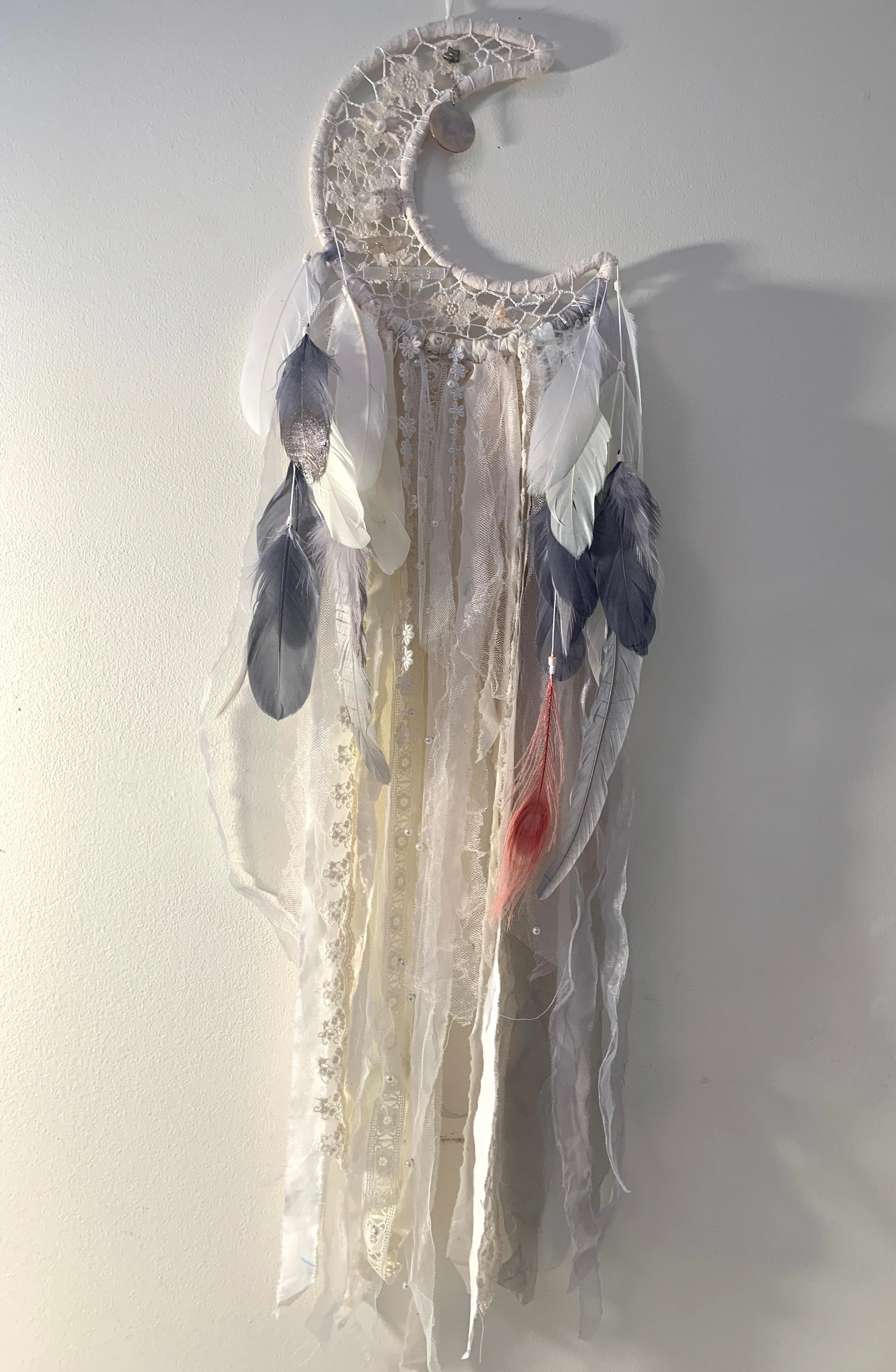 “White Angel” Moon Dreamcatcher