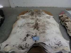 White Black Grey Tan Hand-Select Premium Brazilian Hide, XL #18