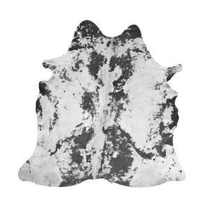 White Devore Charcoal Acid Washed Premium Brazilian Cowhide, XL CH09DVN SD