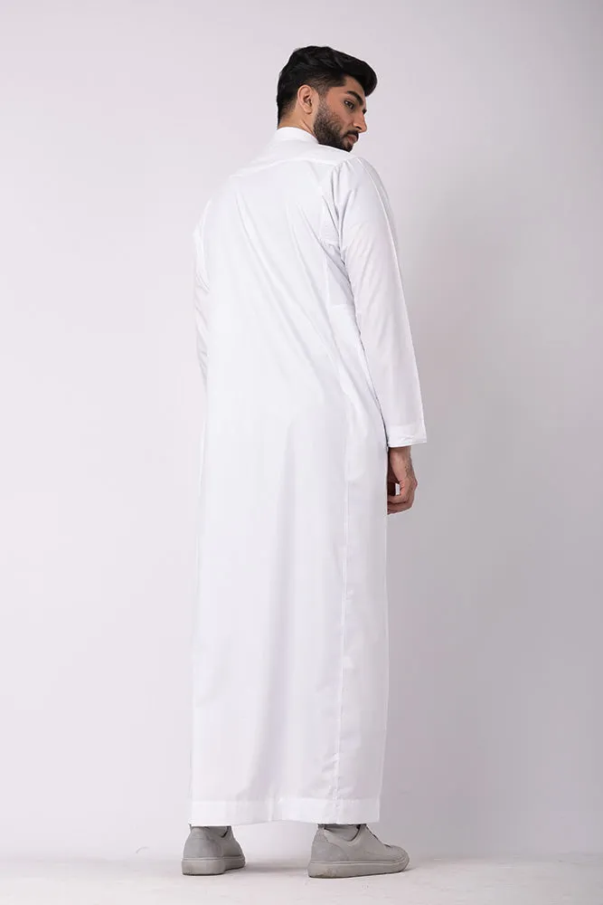 White Huruf Thobe