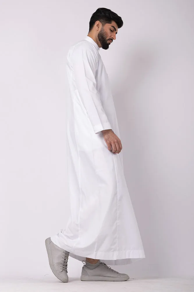 White Huruf Thobe