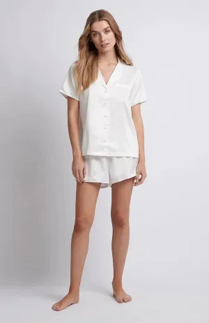 White | Luxury Satin Bridal Sleepwear
