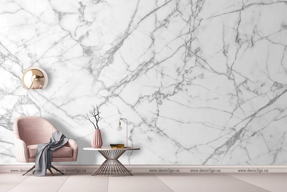 White Marble Wallpaper Mural