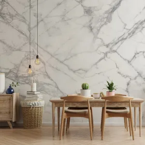 White Marble Wallpaper Mural