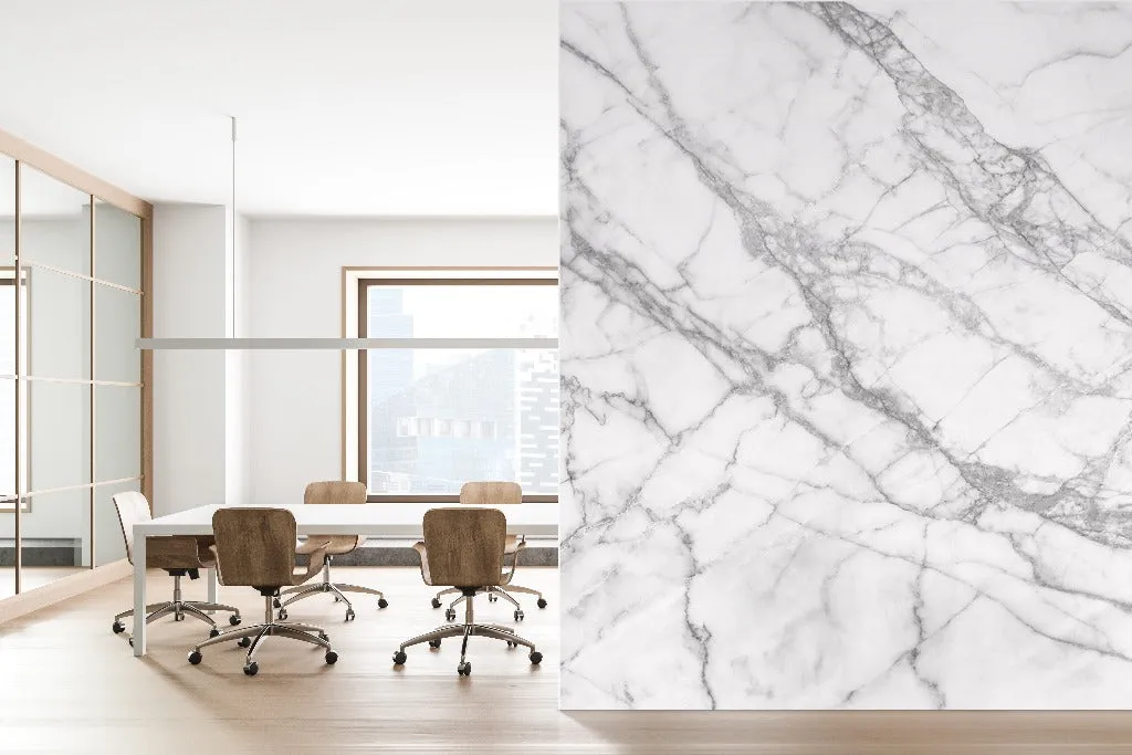 White Marble Wallpaper Mural